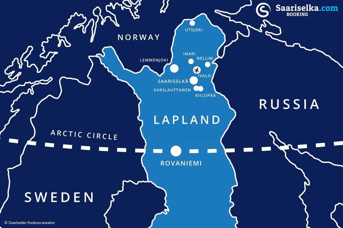 mapie саариселки, Finlandia