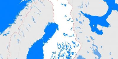 Mapa Finlandii obwód