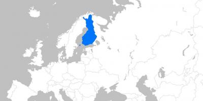 Finlandia na mapie Europy