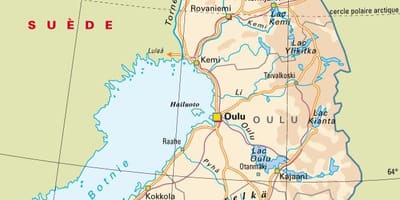 Mapa Finlandii parki narodowe