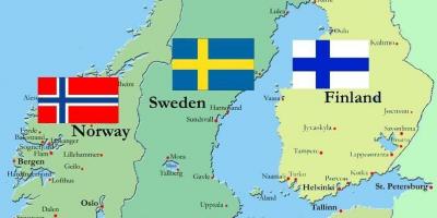 Finlandia na mapie świata